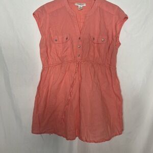 Motherhood Maternity Women's Top Size L‎ Blouse Coral